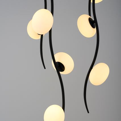 LED Prisadený luster GELA 18xLED/3W/230V 3000K čierna