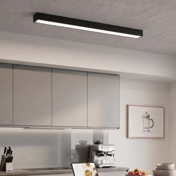 LED Prisadený/luster na lanku LED/44W/230V 4000K 120 cm čierna