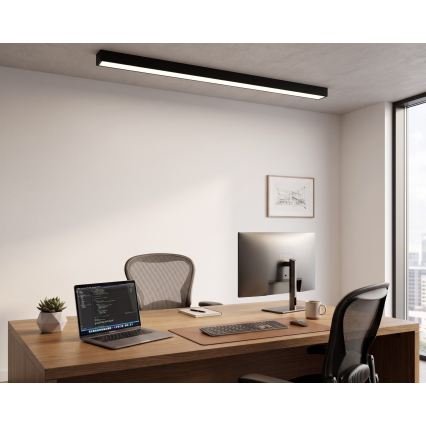 LED Prisadený/luster na lanku LED/44W/230V 4000K 120 cm čierna