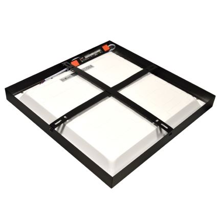 LED Prisadený panel CHRIS LED/20W/230V 4000K 40x40 cm čierny