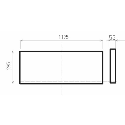 LED Prisadený panel ILLY LED/36W/230V