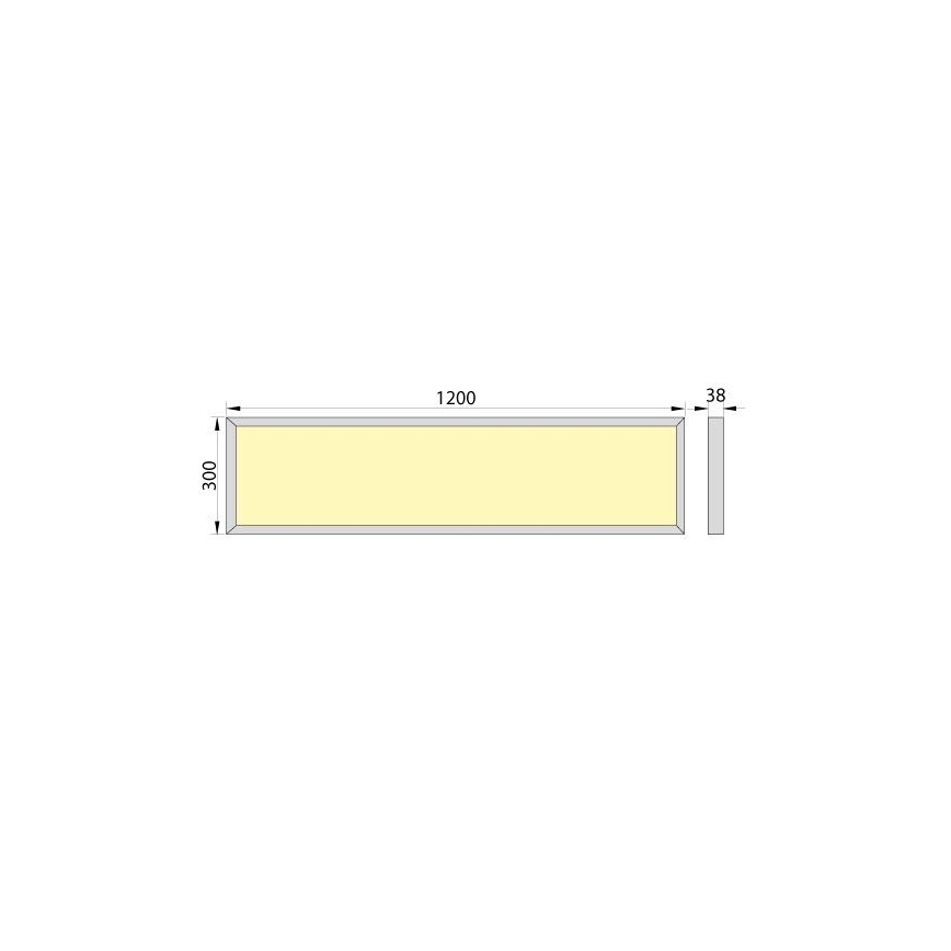 LED Prisadený panel OREGA LED/40W/230V 4000K IP40
