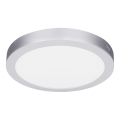 LED prisadený/podhľadový panel 2v1 18W/230V 3000/4000/6000K pr. 22,5 cm IP54 strieborný
