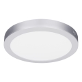 LED Prisadený/podhľadový panel 2v1 24W/230V 3000/4000/6000K priemer 30 cm IP54 strieborný