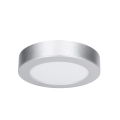 LED prisadený/podhľadový panel 2v1 LED/12W/230V 3000/4000/6000K pr.17cm IP54 strieborný