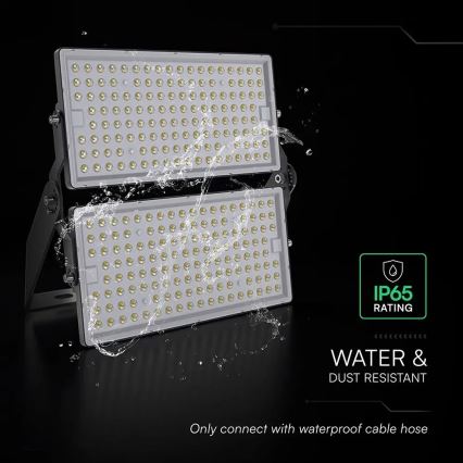 LED reflektor 500 W/230 V, 4000 K, IP65, šedý