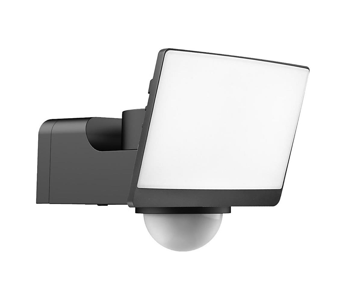 LED reflektor DAVOS s pohybovým a súmrakovým senzorom, LED/30W/230V, IP54, čierny ML2111
