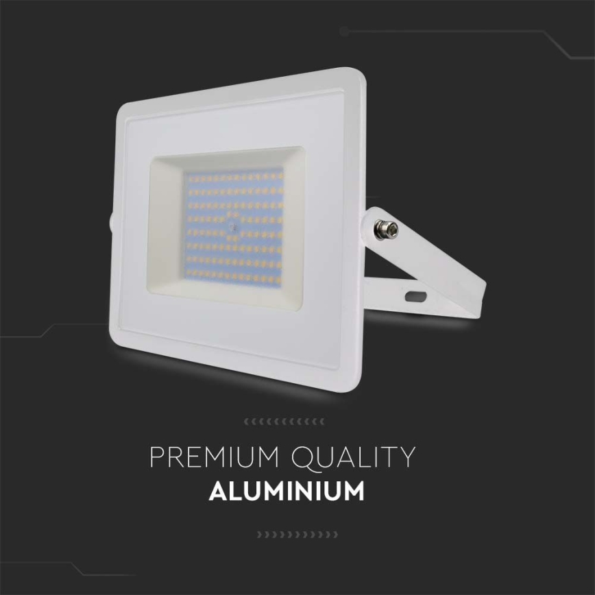 LED Reflektor LED/100W/230V 4000K IP65 biela