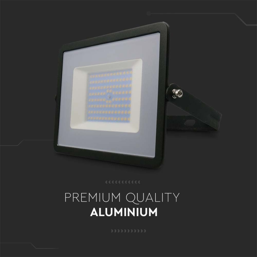 LED Reflektor LED/100W/230V 4000K IP65 čierna