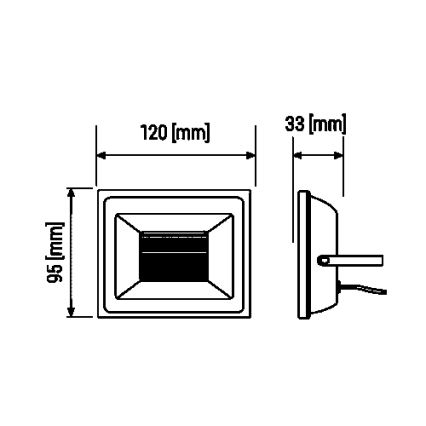 LED Reflektor LED/10W/85-265V 4500K IP65