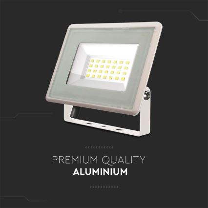 LED Reflektor LED/20W/230V 3000K IP65 biela