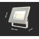 LED Reflektor LED/20W/230V 3000K IP65 biela