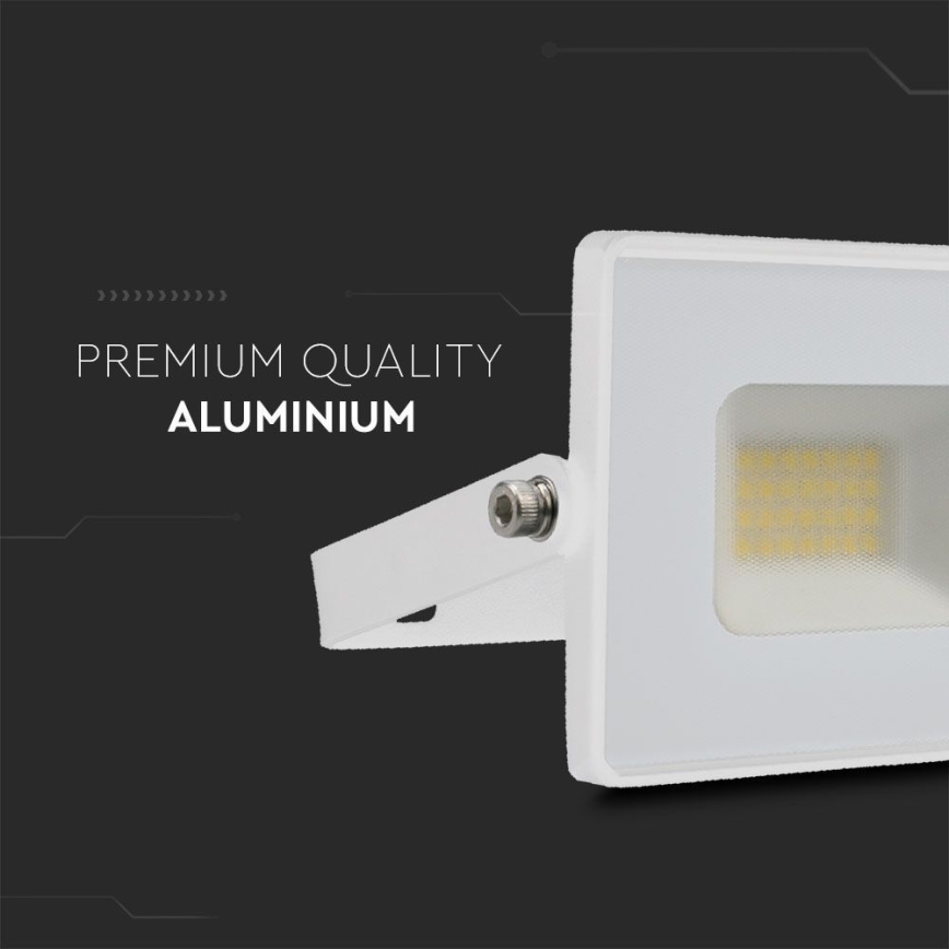 LED Reflektor LED/20W/230V 6500K IP65 biela