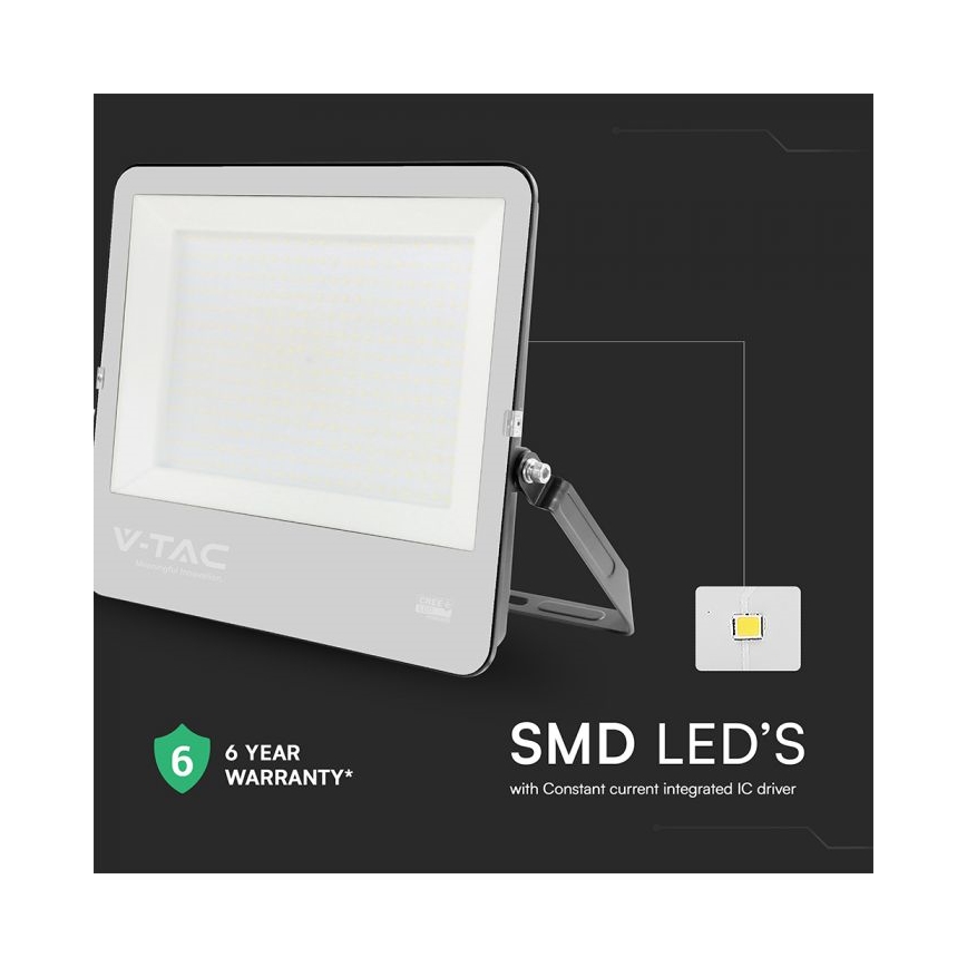 LED reflektor LED/300W/230V 4000K IP65 čierny