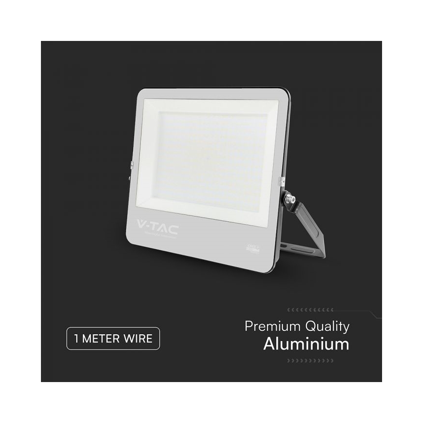 LED reflektor LED/300W/230V 4000K IP65 čierny