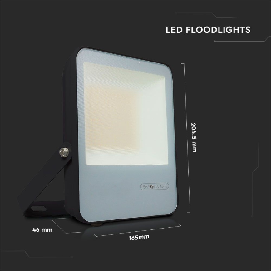 LED Reflektor LED/30W/230V 6400K IP65 čierna