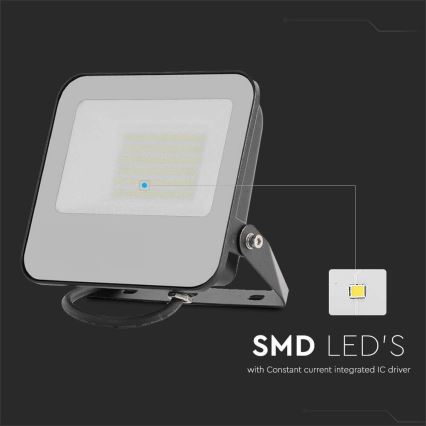 LED Reflektor LED/50W/230V 4000K IP65 čierna
