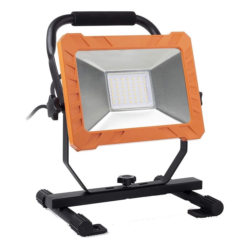 LED reflektor LED/50W/230V 6500K IP65 oranžová/čierna