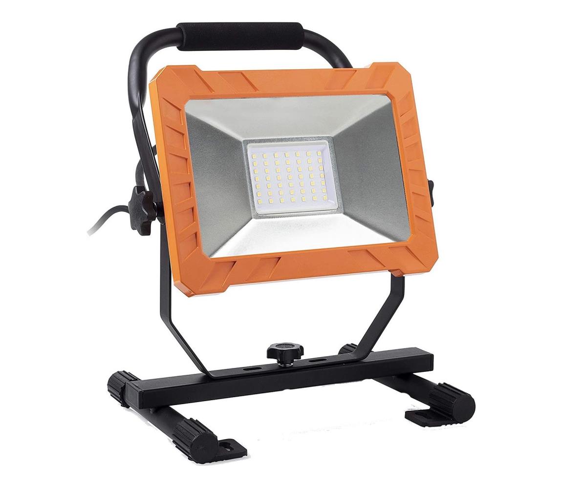 LED reflektor LED/50W/230V 6500K IP65 oranžová/čierna FCL-76004