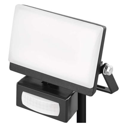 LED reflektor s pohybovým a súmrakovým senzorom TAMBO EVO LED/10W/230V 4000K IP44 čierny
