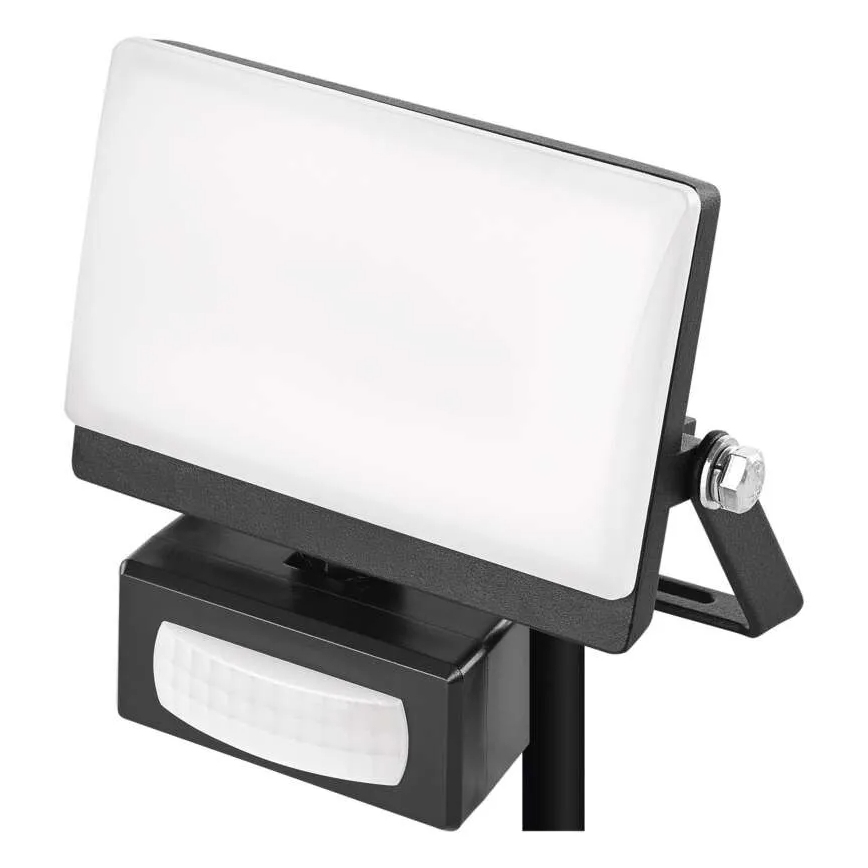 LED reflektor s pohybovým a súmrakovým senzorom TAMBO EVO LED/10W/230V 4000K IP44 čierny