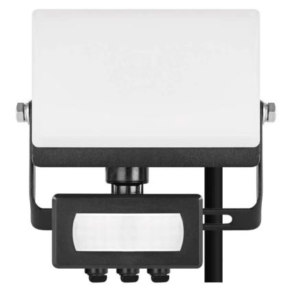LED reflektor s pohybovým a súmrakovým senzorom TAMBO EVO LED/10W/230V 4000K IP44 čierny
