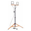 LED reflektor s stojanom 2xLED/50W/230V 4500K IP65 čierna/oranžová