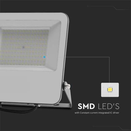 LED Reflektor SAMSUNG CHIP LED/100W/230V 4000K IP65 čierna