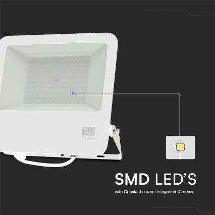 LED Reflektor SAMSUNG CHIP LED/100W/230V 6400K IP65 biela