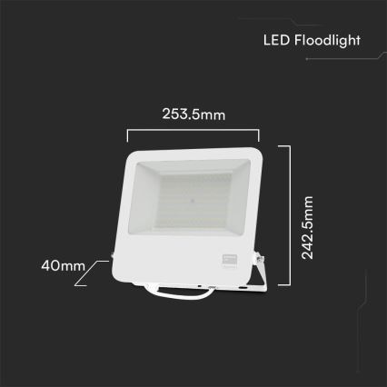 LED Reflektor SAMSUNG CHIP LED/100W/230V 6400K IP65 biela