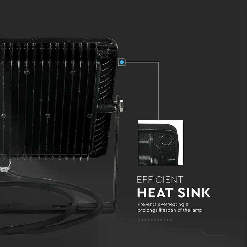 LED Reflektor SAMSUNG CHIP LED/100W/230V 6500K IP65 čierna