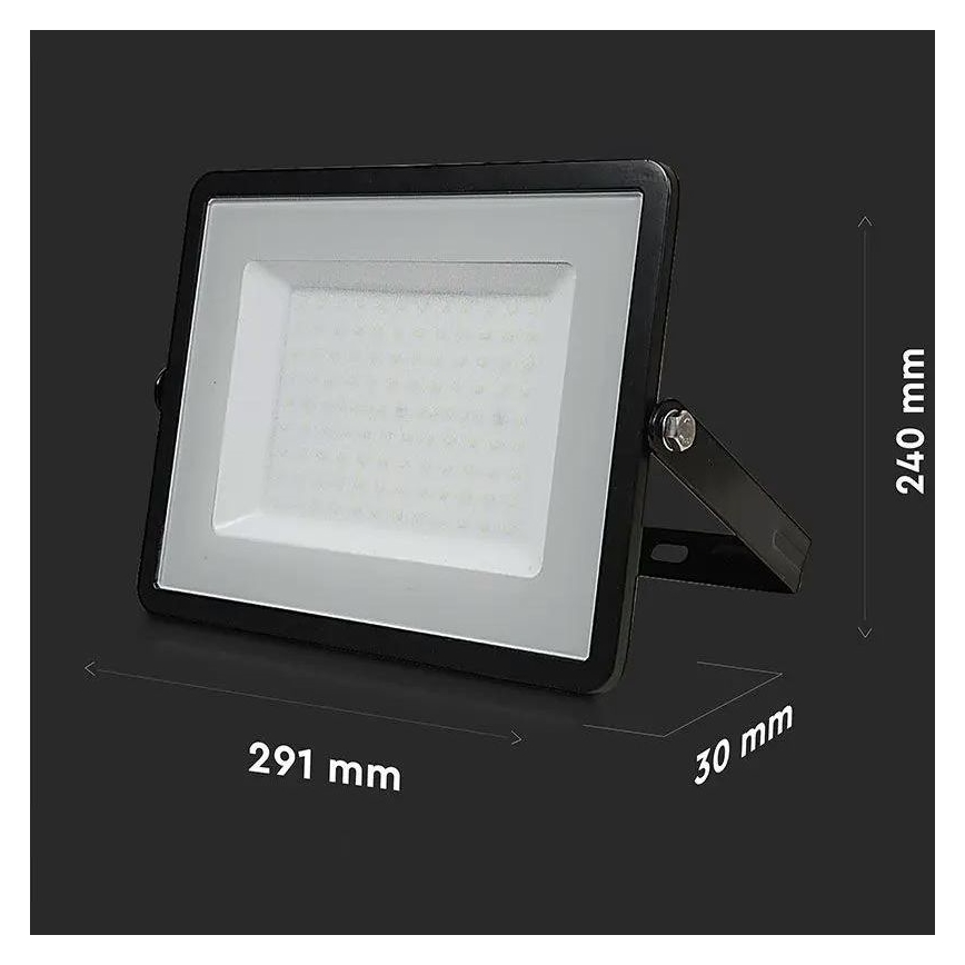 LED Reflektor SAMSUNG CHIP LED/100W/230V 6500K IP65 čierna