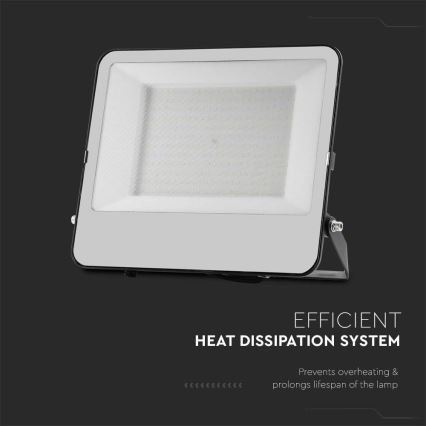 LED Reflektor SAMSUNG CHIP LED/200W/230V 4000K IP65 čierna