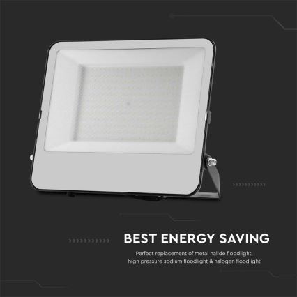 LED Reflektor SAMSUNG CHIP LED/200W/230V 4000K IP65 čierna