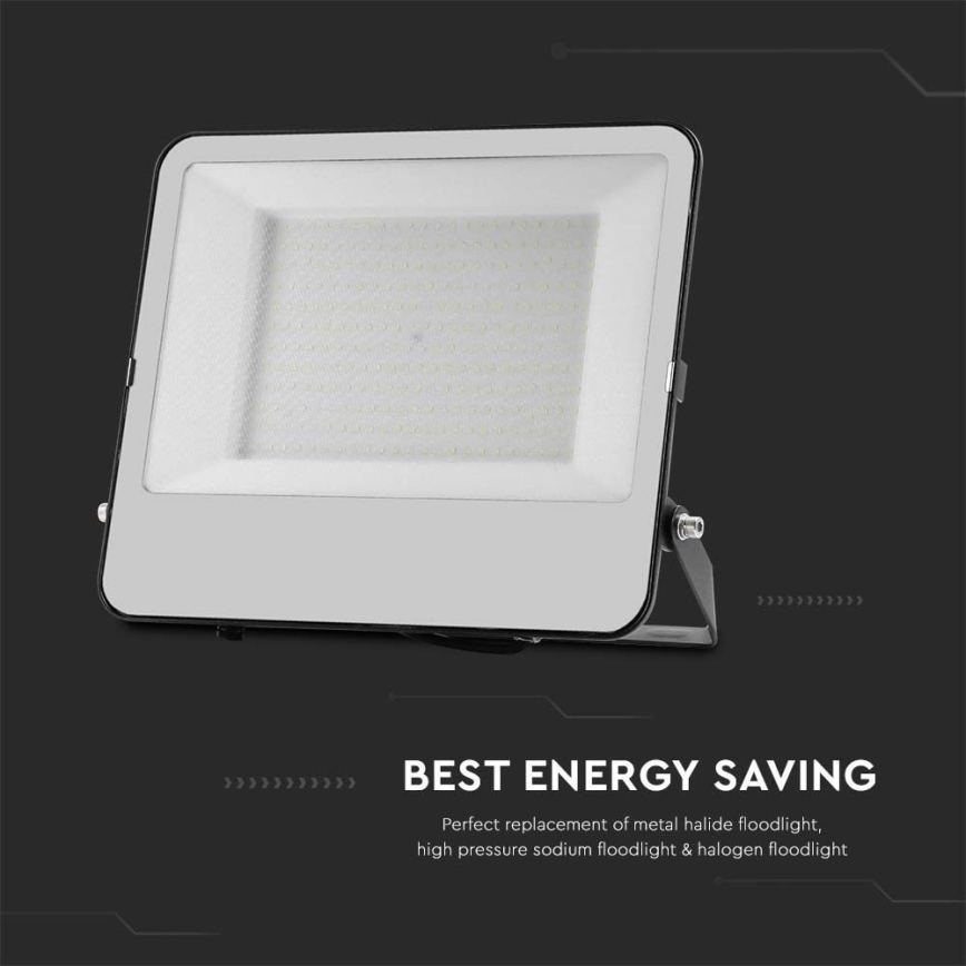 LED Reflektor SAMSUNG CHIP LED/200W/230V 4000K IP65 čierna