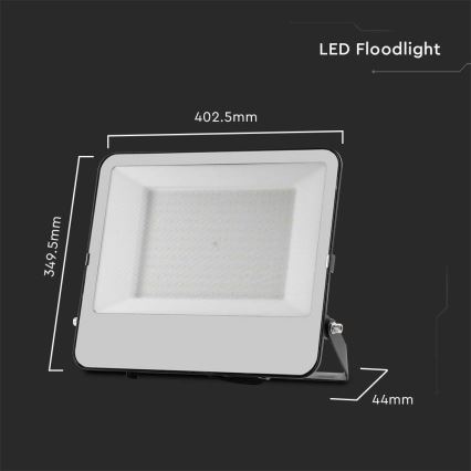 LED Reflektor SAMSUNG CHIP LED/200W/230V 4000K IP65 čierna