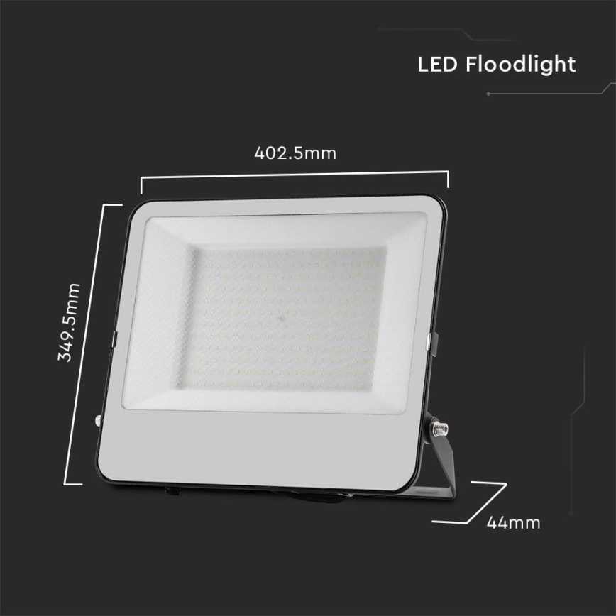 LED Reflektor SAMSUNG CHIP LED/200W/230V 4000K IP65 čierna