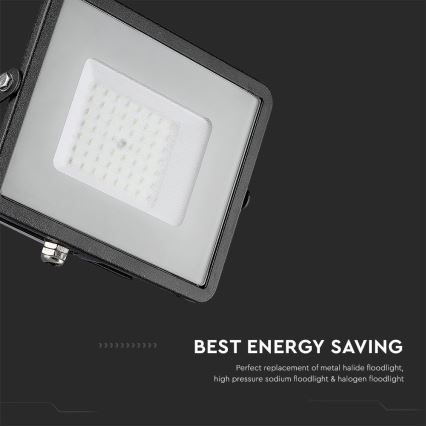 LED Reflektor SAMSUNG CHIP LED/50W/230V 4000K IP65 čierna