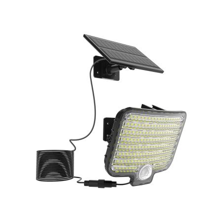 LED reflektor so senzorom a solárnym panelom ALEX LED/5,5W/3,7V 1200 mAh IP44