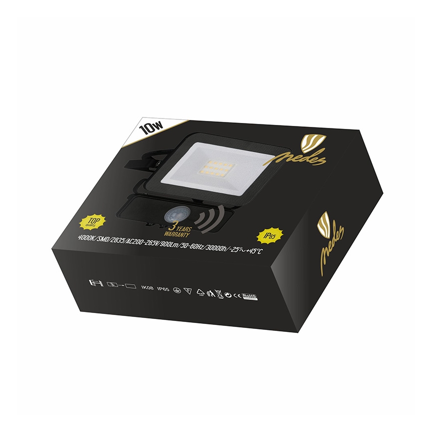 LED Reflektor so senzorom LED/10W/230V IP65
