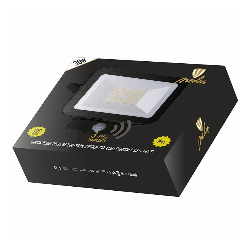 LED Reflektor so senzorom LED/30W/230V IP65