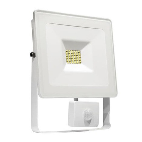 LED Reflektor so senzorom NOCTIS LUX LED/20W/230V IP44 biela