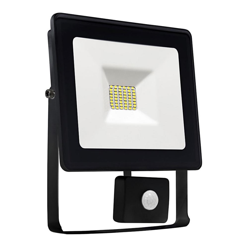 LED Reflektor so senzorom NOCTIS LUX SMD LED/10W/230V 900lm čierna IP44