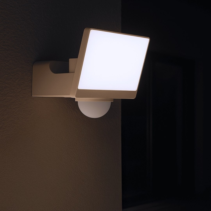 LED Reflektor so senzorom pohybu a súmraku DAVOS LED/30W/230V IP54 biely