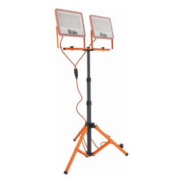 LED Reflektor so stojanom 2xLED/100W/230V 4500K IP65 oranžová