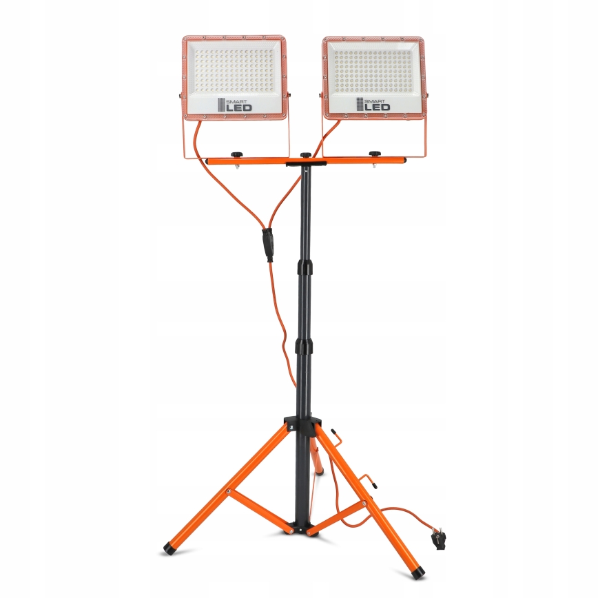 LED Reflektor so stojanom 2xLED/100W/230V 4500K IP65 oranžová
