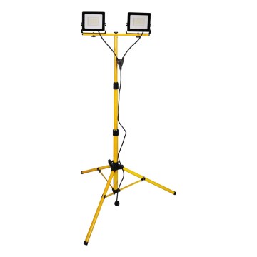 LED reflektor so stojanom 2xLED/30W/230V 6500K IP65 žltý