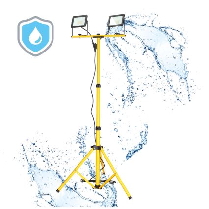 LED Reflektor so stojanom 2xLED/30W/230V IP65