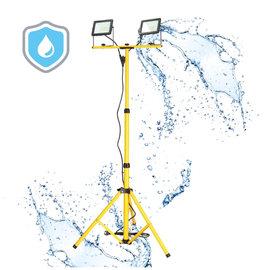 LED Reflektor so stojanom 2xLED/30W/230V IP65