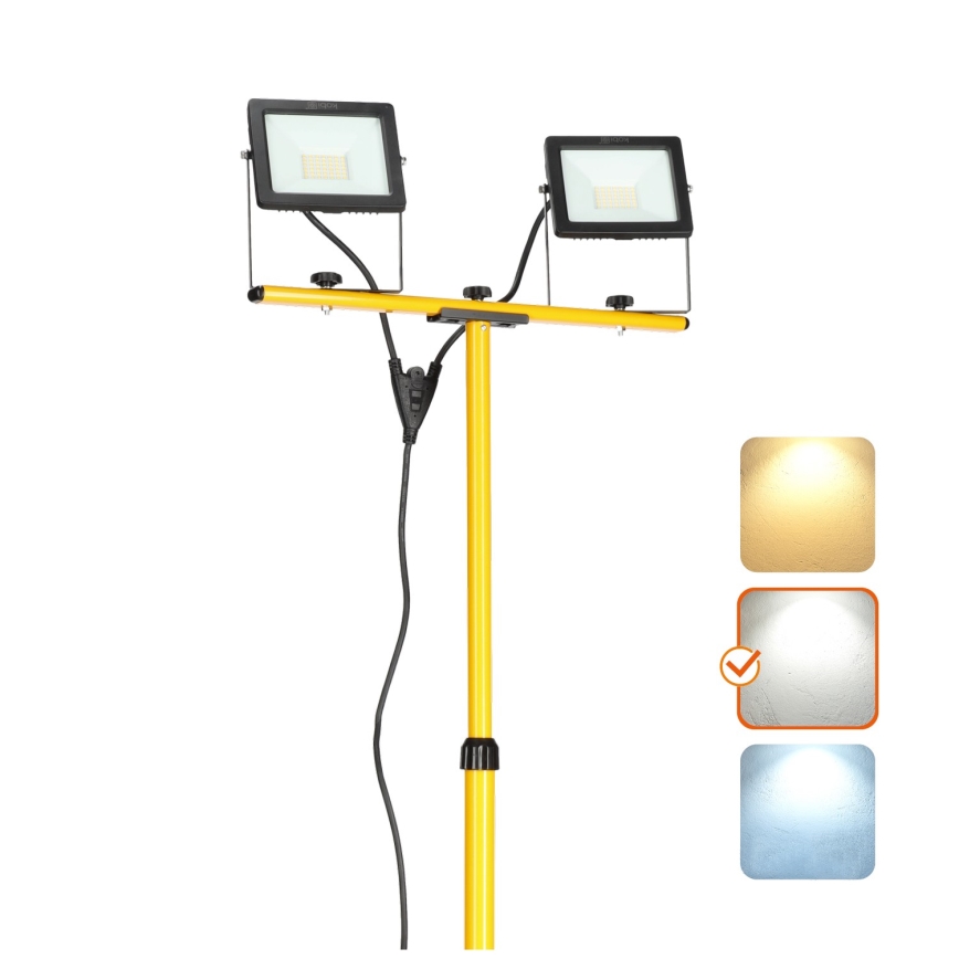 LED Reflektor so stojanom 2xLED/30W/230V IP65